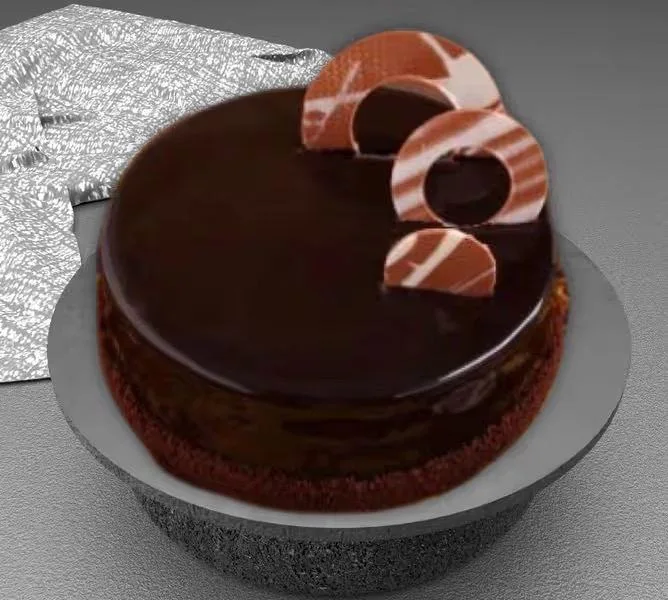 Belgian chocolate cake Before