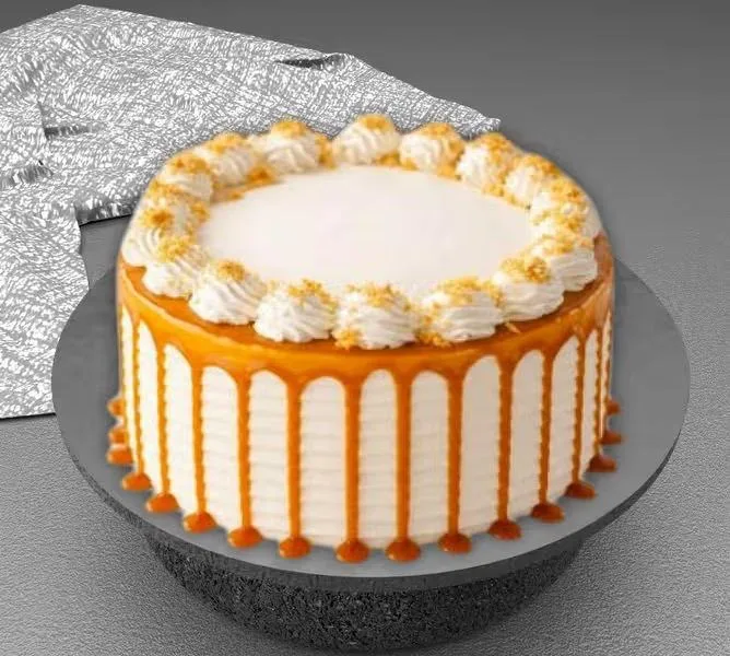 Butterscotch cake Before