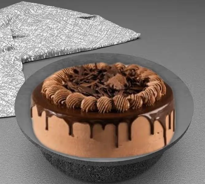 Chocolate cream cake Before