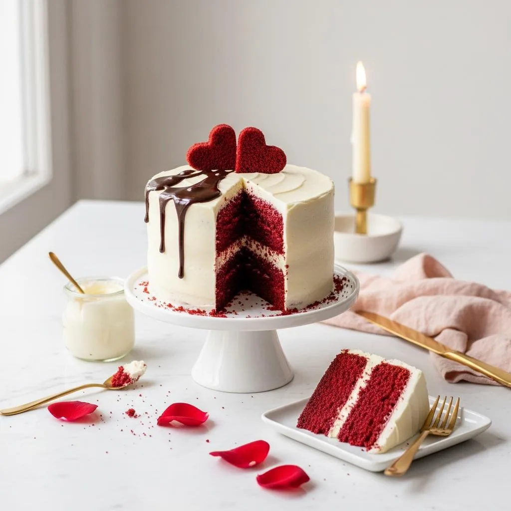 Red velvet cake After