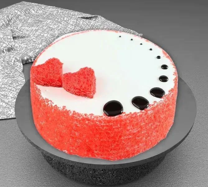Red velvet cake Before