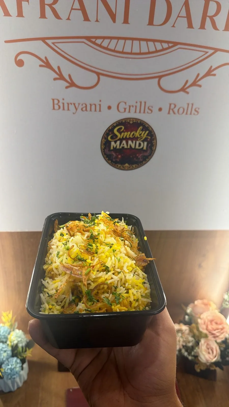 Box biryani Before