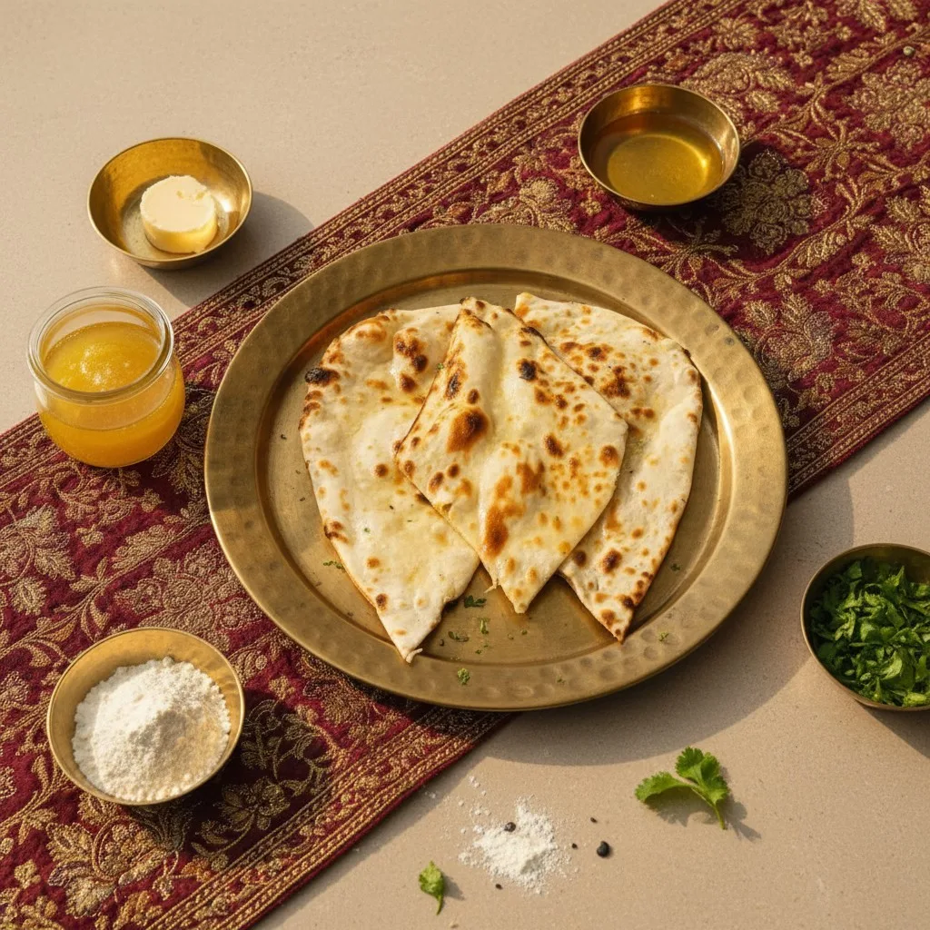 Butter garlic naan After