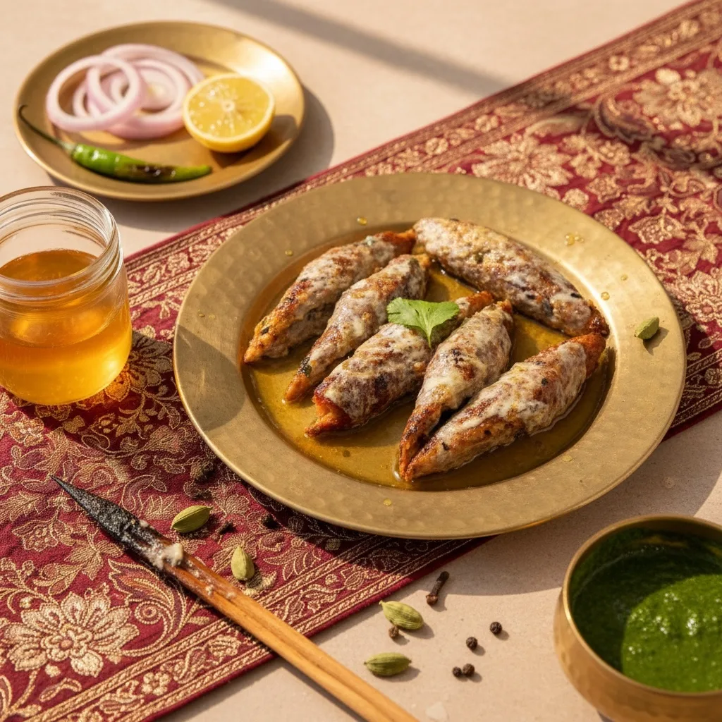 Butter chicken malai seekh After