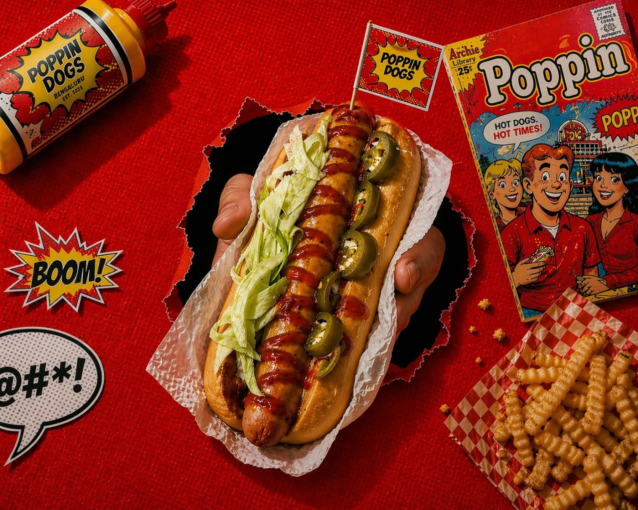 Rhelish, loaded hot dogs food photography by Pleny