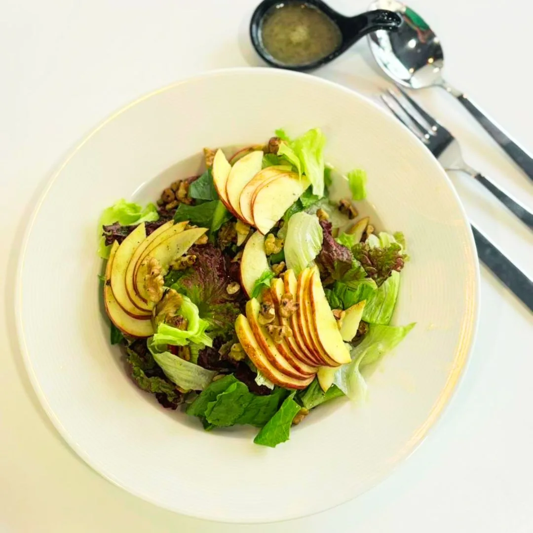Apple walnut salad Before