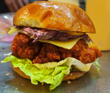 Korean fried chicken, AOH, phone shot before Pleny
