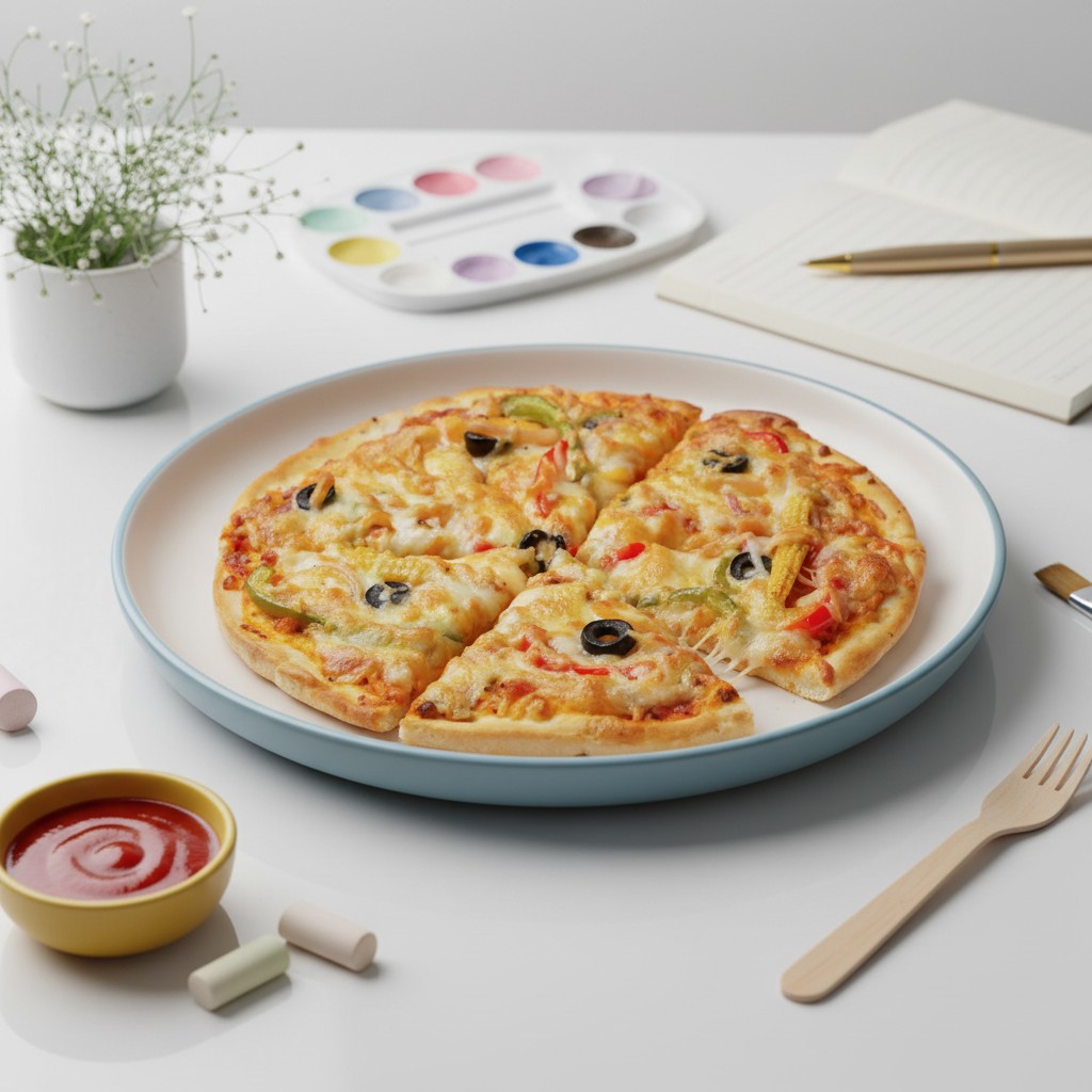 Farmhouse pizza, Hustle, restyled by Pleny