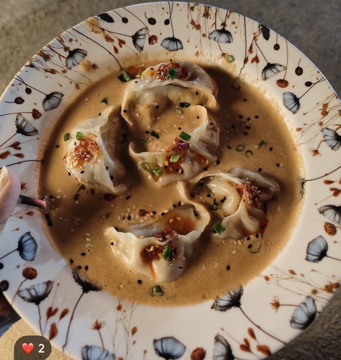 Jhol momo, phone shot, before Pleny