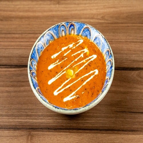 Contemporary casual-dining Indian, dish photographed in this style