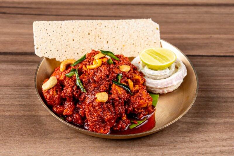 Contemporary casual-dining Indian, supporting dish in this style
