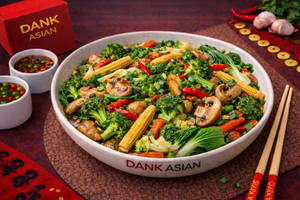 Bold festive street-food energy, supporting dish in this style