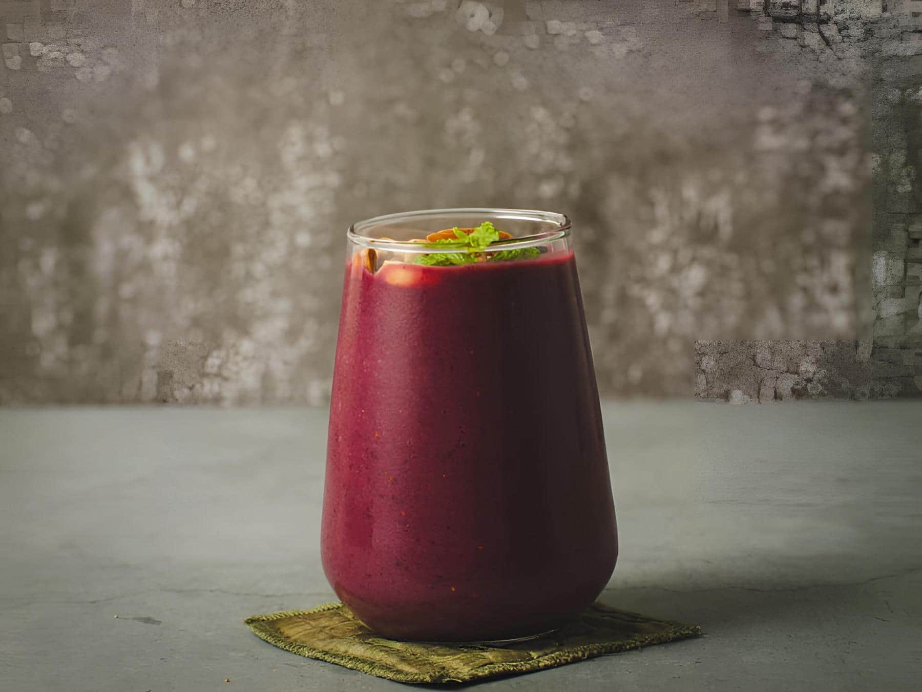 Earthy-modern vegan wellness cafe, supporting dish in this style