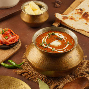 Heritage Delhi dhaba elevated to, dish photographed in this style