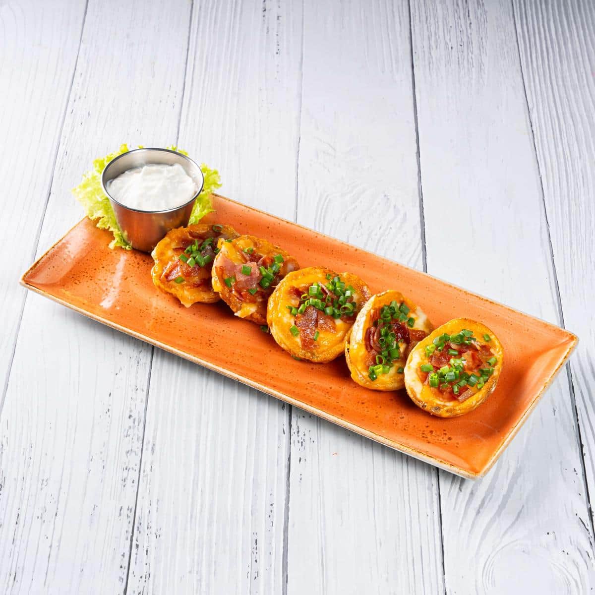 Bold casual American grill diner, supporting dish in this style