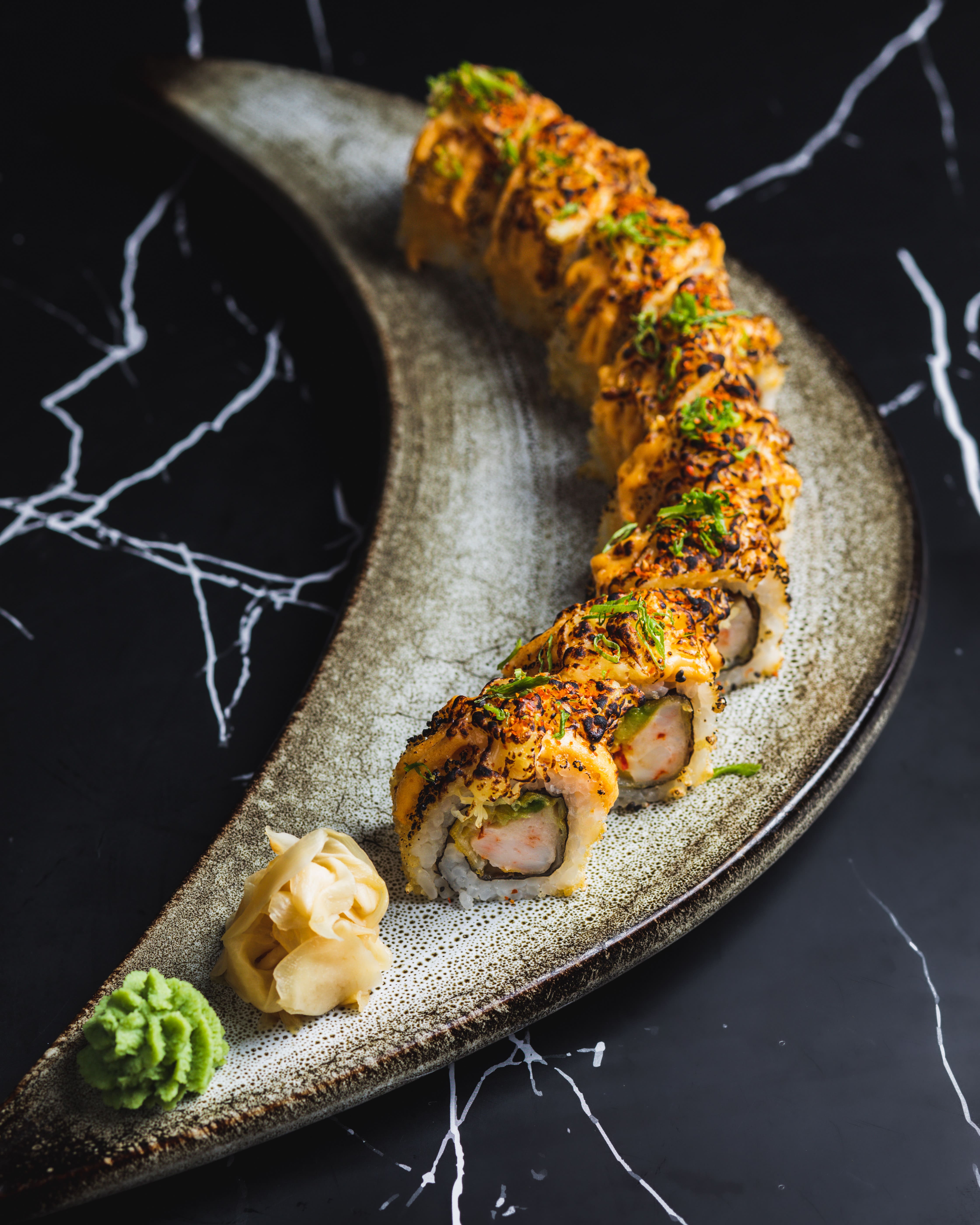 Upscale modern Pan-Asian, supporting dish in this style