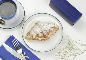 Parisian patisserie elegance expressed through, supporting dish in this style