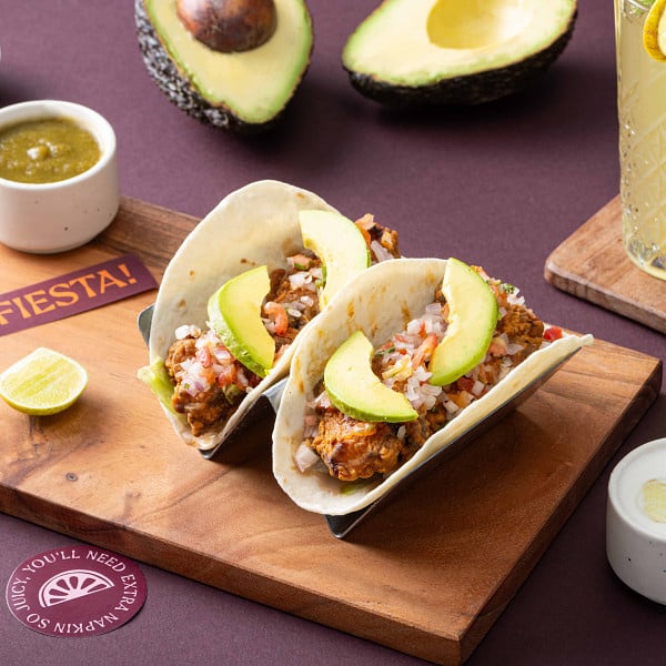 Vibrant tropical Mexican fiesta, supporting dish in this style