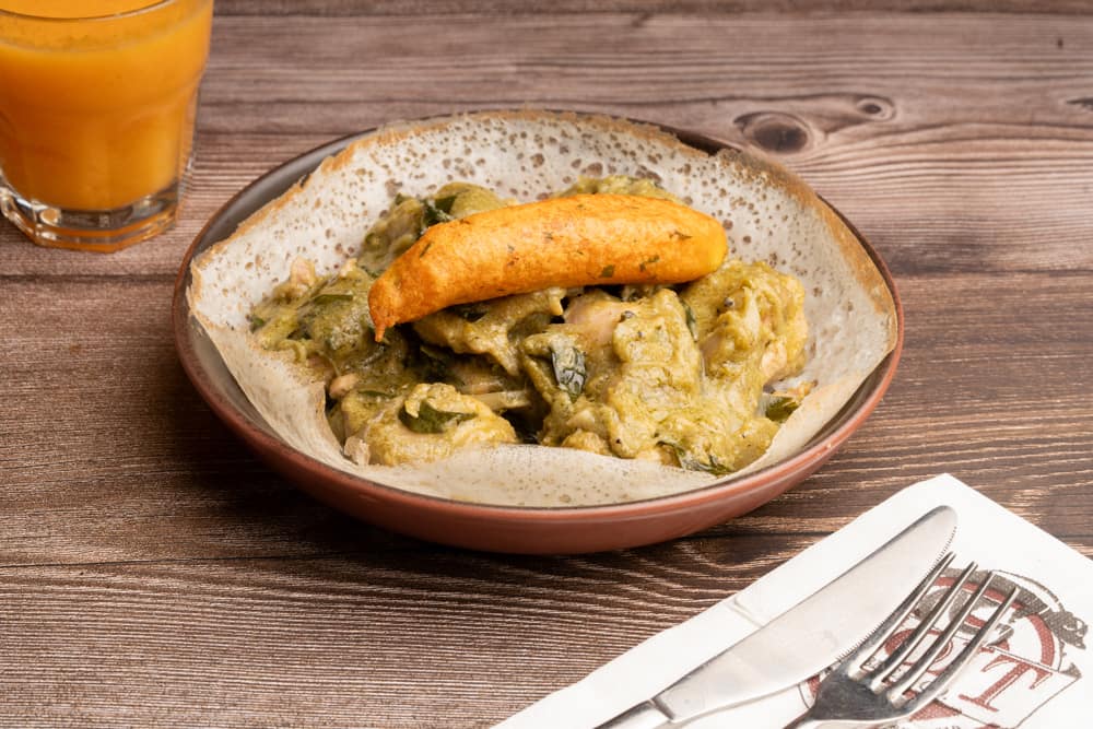 Warm, supporting dish in this style